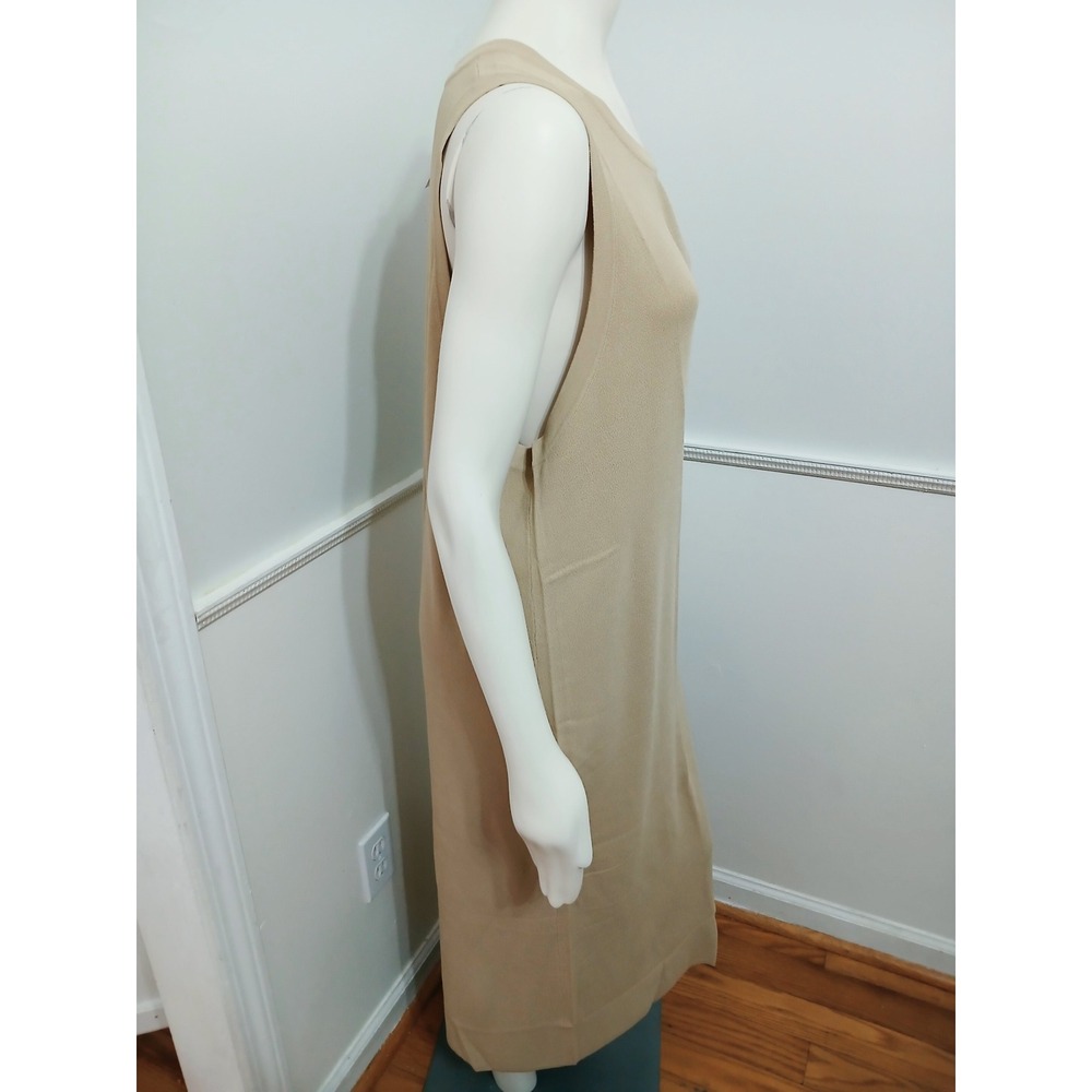 The Drop Gabriela Ribbed Midi Tank Dress Tan 4X New - Picture 4 of 8